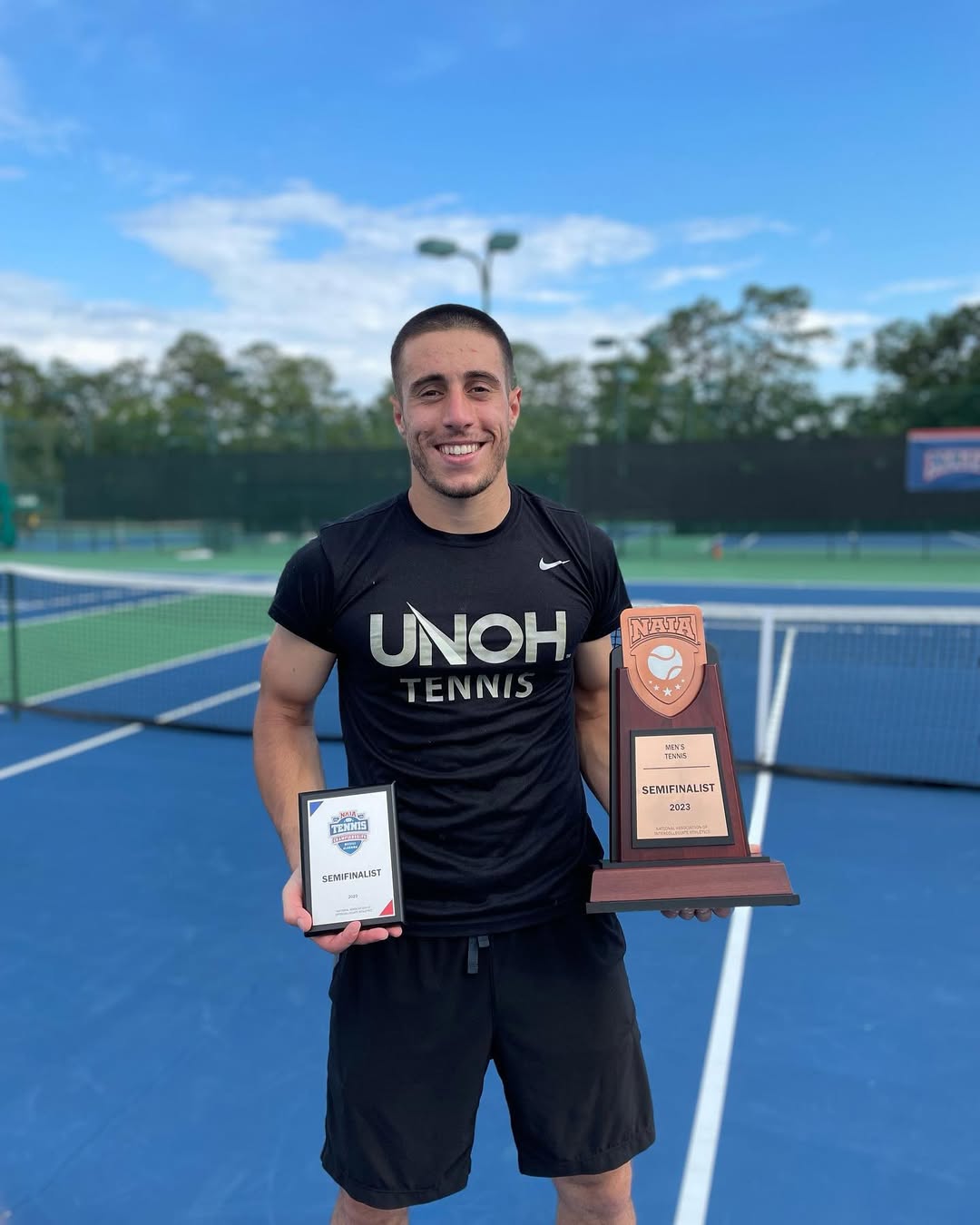 Martin Stanchev in action on the pickleball court